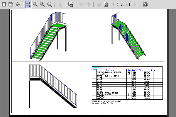 STAHL Treppe C-Profil