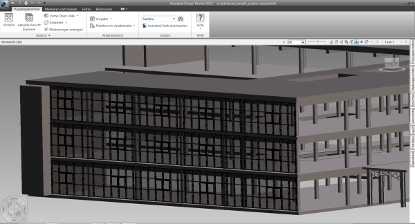 Export eines 3D-Modells einer HUECK TRIGON FS 040/050/060 Fassade in Autodesk REVIT