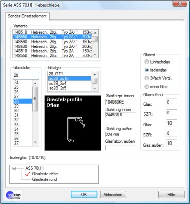 Sondereinsatzelement