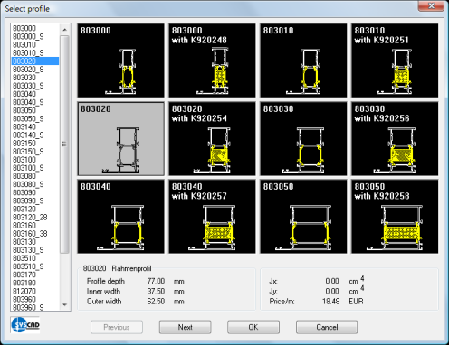 Profile library